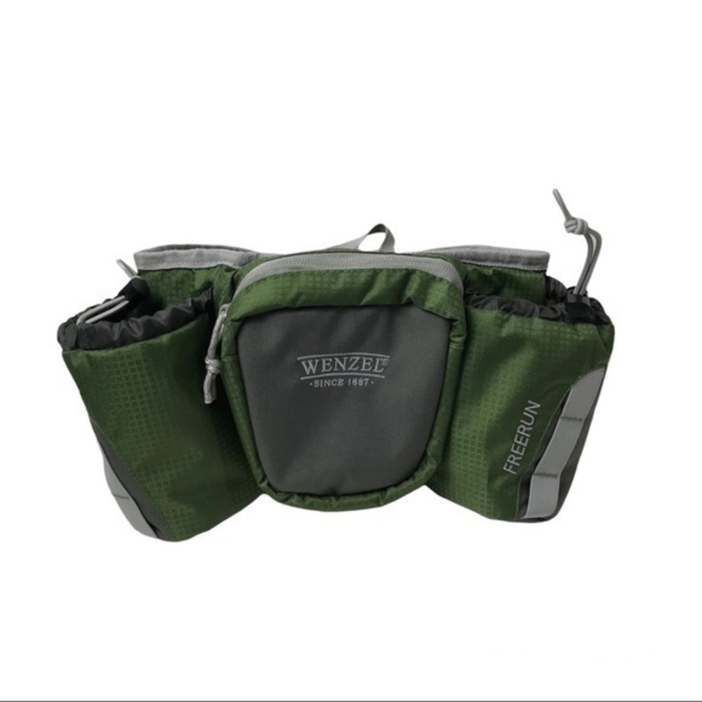Wenzel Freerun 2 Bottle Waist Pack , green / grey Nwot